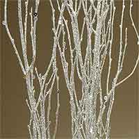 Birch Branches, Silver Sparkle, 20 Bundles