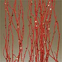 Birch Branches, Red Sequin Sparkle, 20 Bundles