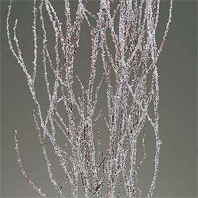 Snow Glitter Birch Branches